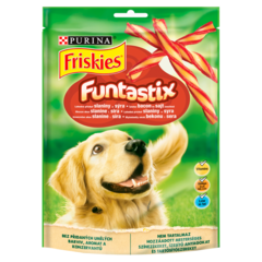 Friskies Funtastix Karma dla psów wyśmienity smak bekonu i sera