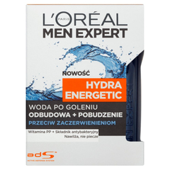 L'Oréal Paris Men Expert Hydra Energetic Woda po goleniu przeciw zaczerwienieniom