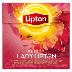 Lipton Flirty Lady Lipton Herbata czarna aromatyzowana 36 g (20 torebek)
