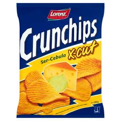Crunchips X-Cut Ser-Cebula Chipsy ziemniaczane