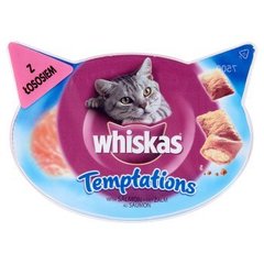 Whiskas Temptations z łososiem Karma uzupełniająca dla kotów