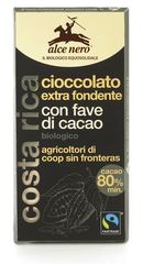 Alce Nero Czekolada gorzka z kawałkami kakao BIO