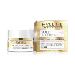 Eveline Cosmetics Gold Lift Expert 70+ Luksusowy multi - naprawczy krem - serum do twarzy