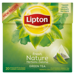 Lipton Fresh Nature Herbata zielona aromatyzowana 28 g (20 torebek)