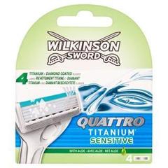 Wilkinson Sword Quattro Titanium Sensitive Wkłady do maszynki