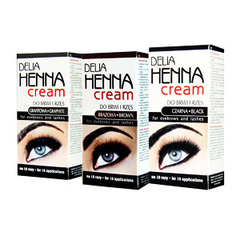 Delia Cosmetics Henna do brwi kremowa 3.0 ciemny brąz