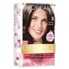 L'Oréal Paris Excellence Creme Farba do włosów 3 Ciemny brąz