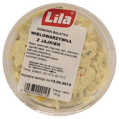 Lila Sałatka wielowarzywna z jajkiem 