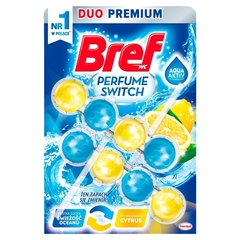 Henkel Bref Perfume Switch Zawieszka  myjąco-zapachowa do WC Świeżość oceanu/Cytrus