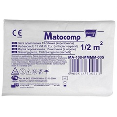 Matocomp Gaza opatrunkowa niejałowa 17-nitkowa 1/2 m2