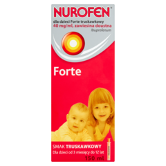 Nurofen Dla dzieci Forte o smaku truskawkowym Zawiesina doustna