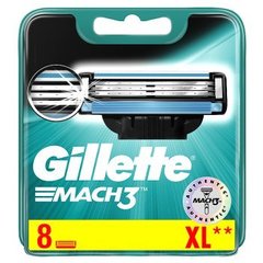 Gillette Mach3 Ostrza wymienne do maszynki do golenia, 8 sztuk