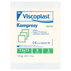 Viscoplast Kompresy 7,5 x 7,5 cm