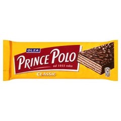 Olza Prince Polo Classic Kruchy wafelek z kremem kakaowym oblany czekoladą