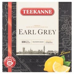 Teekanne Earl Grey Lemon + Vitamin C Aromatyzowana mieszanka herbat czarnych 165 g (100 torebek)