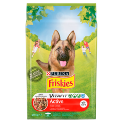 Friskies Vitafit Active Karma dla psów z wołowiną 10 kg