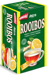 Astra Herbata rooibos z czerwonokrzewu o smaku cytryn z imbir 25x1,5g