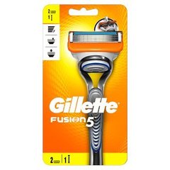 Gillette Fusion Rączka maszynki do golenia + 2 ostrza wymienne