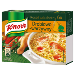 Knorr Rosół szlachetny drobiowo-warzywny 60 g (6 kostek)
