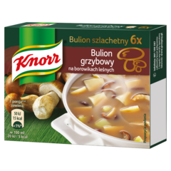Knorr Bulion szlachetny grzybowy na borowikach leśnych 60 g (6 kostek)