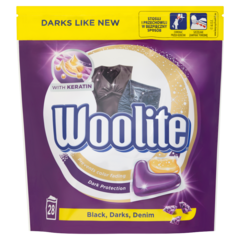 Woolite Black Darks Denim Kapsułki do prania 616 g (28 sztuk)