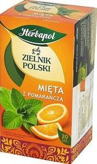 Herbapol Zielnik Polski Mięta z pomarańczą Herbatka ziołowo-owocowa 30 g (20 saszetek)