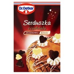 Dr. Oetker Serduszka z czekolady deserowej i białej (72 sztuki)
