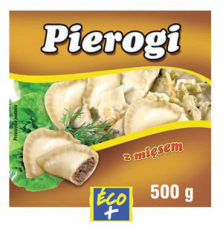 ECO+ Pierogi z mięsem wieprzowym