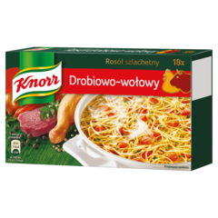 Knorr Rosół szlachetny drobiowo-wołowy 180 g (18 kostek)