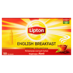 Lipton English Breakfast Herbata czarna 100 g (50 torebek)