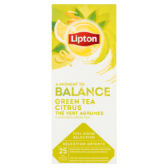 Lipton Herbata zielona o smaku cytrusowym 32,5 g (25 x 1,3 g)