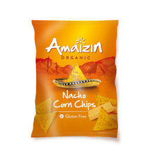 Amaizin Chipsy nachos kukurydziane o smaku serowym Bio bezglutenowe