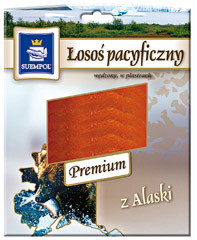 Suempol Premium Łosoś z Alaski wędzony plasterkowany mrożony