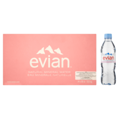 Evian Naturalna woda mineralna niegazowana 24 x 500 ml