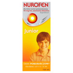 Nurofen Junior od 6 do 12 lat 40 mg/ml Zawiesina doustna dla dzieci smak pomarańczowy