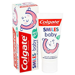 Colgate Smiles Baby Przeciwpróchnicza pasta do zębów dla dzieci 0-2 lat