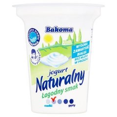Bakoma Jogurt naturalny łagodny smak bez dodatku cukru