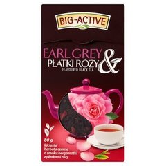 Big-Active Earl Grey & Płatki Róży Liściasta herbata czarna o smaku bergamotki z płatkami róży
