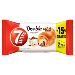 7 Days Doub!e Max Croissant z nadzieniem o smaku kakaowym i waniliowym