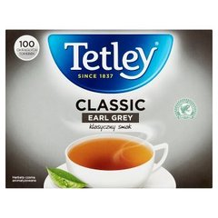 Tetley Classic Earl Grey Herbata czarna aromatyzowana 160 g (100 torebek)