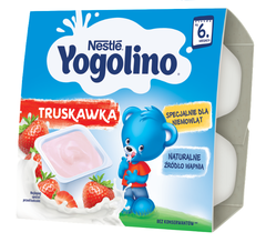 Nestlé Yogolino truskawka Deserek po 6 miesiącu 400 g (4 sztuki)