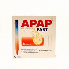 Apap Fast 500 mg Tabletki musujące