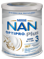 NAN OPTIPRO Plus 3 Mleko modyfikowane w proszku dla dzieci po 1. roku