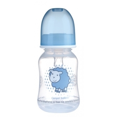 Canpol Babies  Butelka z silikonowym smoczkiem rozmiar 1 dla dzieci po 3 miesiącu 