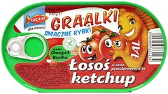 Graal Łosoś w sosie pomidorowym a'la ketchup Graalki (2 szt. = 1 karta) 