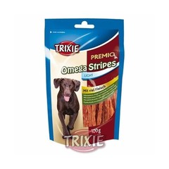 Trixie Omega stripes- paseczki z piersi kurczaka z kwasami omega 3 i 6