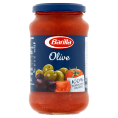 Barilla Olive Sos do makaronu pomidorowy z zielonymi i czarnymi oliwkami