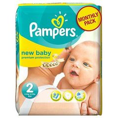 Pampers New Baby-Dry rozmiar 2 (Mini), 43 pieluszki