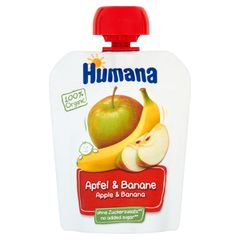 Humana 100% Organic Mus jabłko-banan po 6 miesiącu