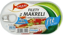 Graal Filet z makreli w sosie pomidorowym fit